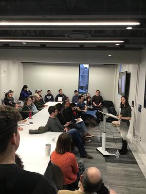 Jennifer Grayson & Attendees during lecture